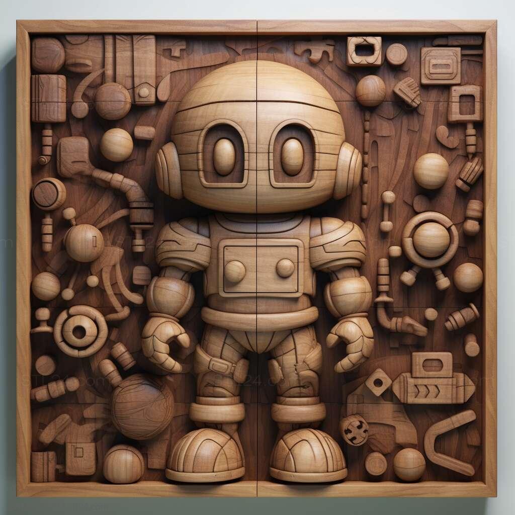 Games - Bomberman 4, GAMES_8380. 3D stl model for CNC